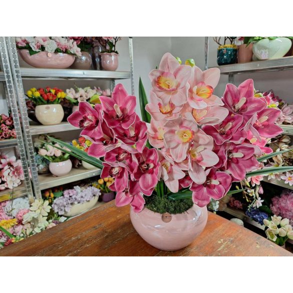3 szálas csónakorchidea dekoráció