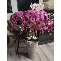 5 szálas orchidea drapp állókaspóban