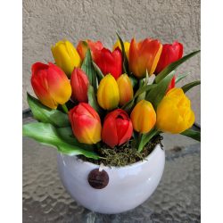 Mediterrán Tulipán Dekoráció